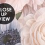 Elegant Pastel Botanical Flower Bouquet Wallpaper Mural