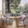 Soft Drawing Forest with Marble Fountain Wallpaper Mural