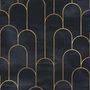 Papier peint panoramique Art déco Arches sombres