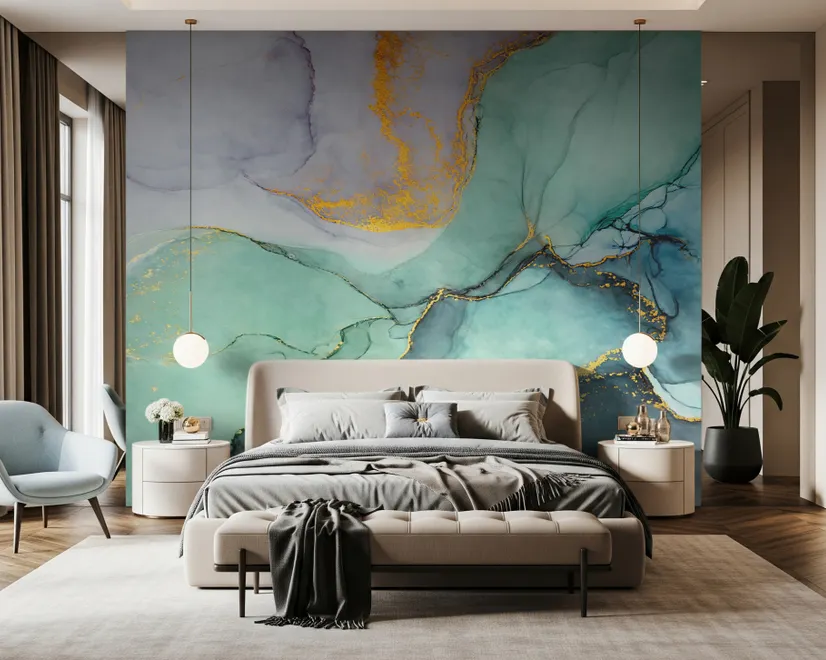 Colorful Marble Wallpaper Mural