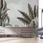 Vintage Tropical Leaf Wallpaper Mural