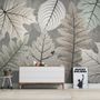 Scandinavian Style Unique Leaves Wallpaper Mural