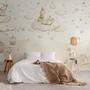 Rabbits on the Clouds and Empty Cages Wallpaper Mural