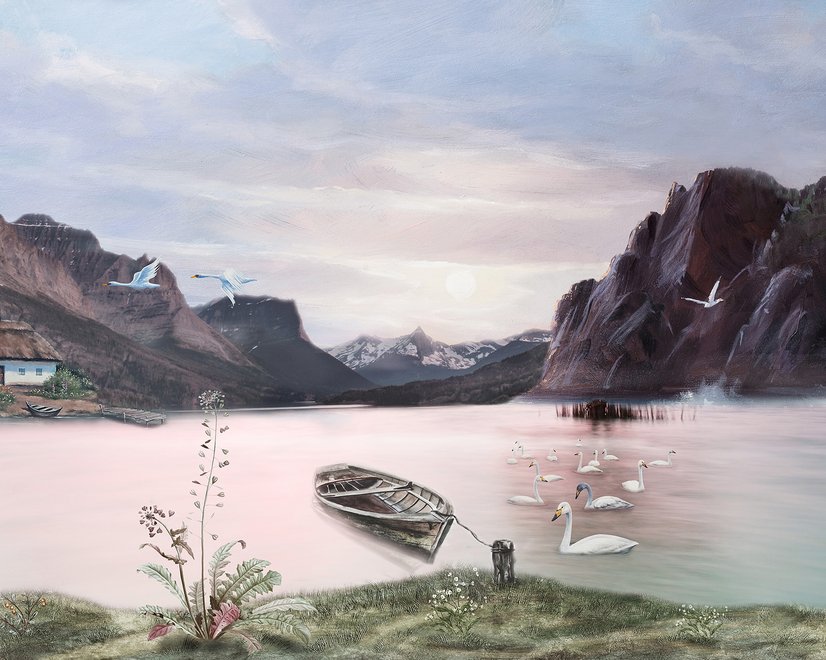 Nature Landscape with Mountains Wallpaper Mural