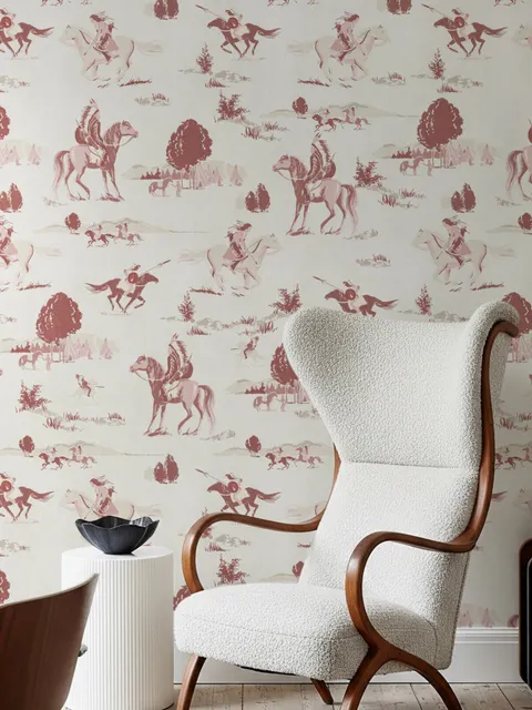 Retro Western Cowboys Wallpaper Mural