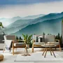 Foggy Mountains Landscape Wallpaper Mural