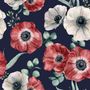 Papier peint panoramique de coquelicots de maïs