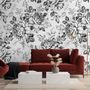 Black and White Flower Wallpaper Mural