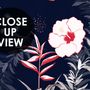 Retro Dark Flowers Wallpaper Mural
