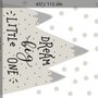 Stickers muraux montagnes grises neige blanche enfants