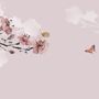 Cherry Blossom and Butterflies Wallpaper Mural