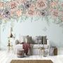 Nostalgic Dark Vine Flowers Wallpaper Mural