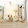Kids Nursery Safari Animals Playing Wallpaper Mural