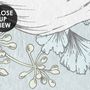 Drawing Floral Bouquet Art Wallpaper Mural