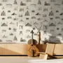 Vintage World Architecture Sketch Wallpaper Mural