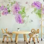 Watercolor Peony Floral Wallpaper Mural