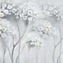 Watercolor Painting White Flowers Wallpaper Mural