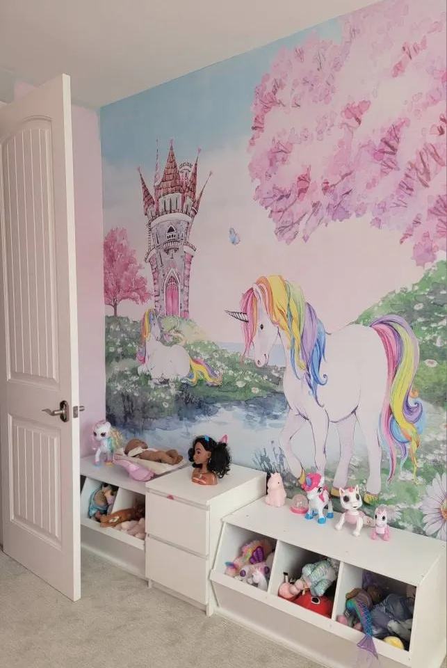 Kids Magical Unicorn Forest Wallpaper Mural