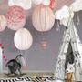 Kinder Papierlaterne Heißluftballon Fototapete