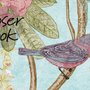 Bunte Chinoiserie Blumen Fototapete