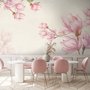 Aquarell Pink Magnolia Blüten Fototapete