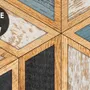 Geometric Shape Wood Look Texture Wallpaper Mural