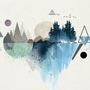 Forest Geometric Pattern Wallpaper Mural