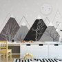 Kids Boys Cute Moon and Mountain Landscape Wallpaper Mural