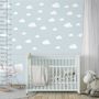 Nursery White Little Cloud Wall Decal Sticker