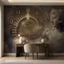 Greek Sculpture and Abstract Fractal Wallpaper Mural