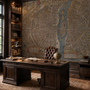 Antique European City Map Wallpaper Mural