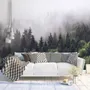 Misty Pine Forest Wallpaper Mural