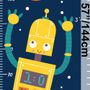Kids Height Ruler with Robots Wall Decal Sticker