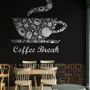 Coffee Mocha Typography Wallpaper Mural