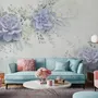 Papier peint panoramique floral pétales élégants