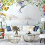 Sea View with Garden Flowers Wallpaper Mural