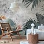 Old Tropical Leaf Wallpaper Mural