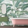 Watercolor Banana Leaf Wallpaper Mural