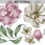 Large Garden Flowers Wall Sticker Decal