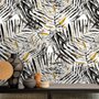 Watercolor Palm Leaf Pattern Wallpaper Mural