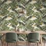 Vintage Banana Leaf Pattern Wallpaper Mural