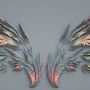 3D Embossed Look Dark Wing Papier peint panoramique