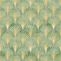 Modern Eau De Nil Art Deco Gold Lines Wallpaper Mural