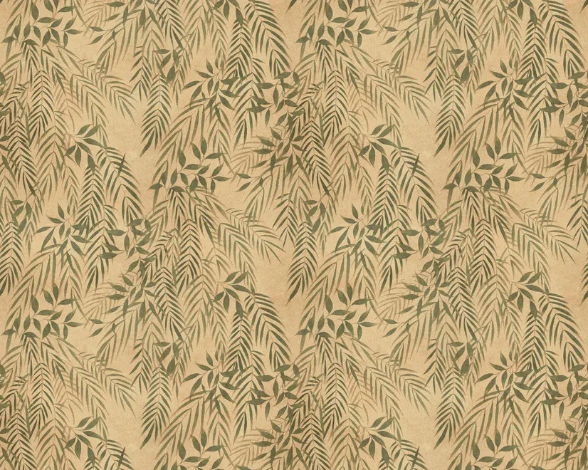 Vintage Tropische Blätter Botanische Fototapete