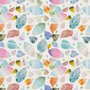 Papier peint panoramique à motifs de feuilles colorées