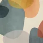 Abstract Geometric Shapes Paintbrush Art Wallpaper Mural