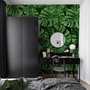 Green Tropical Leaves Wallpaper Mural