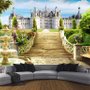 Papier peint panoramique des jardins du palais et du château