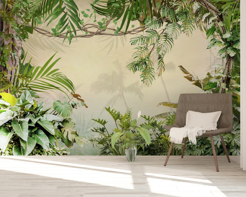 Magical Tropical Rainforest Wallpaper Mural