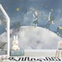 Girls on the Moon Kids Wallpaper Mural